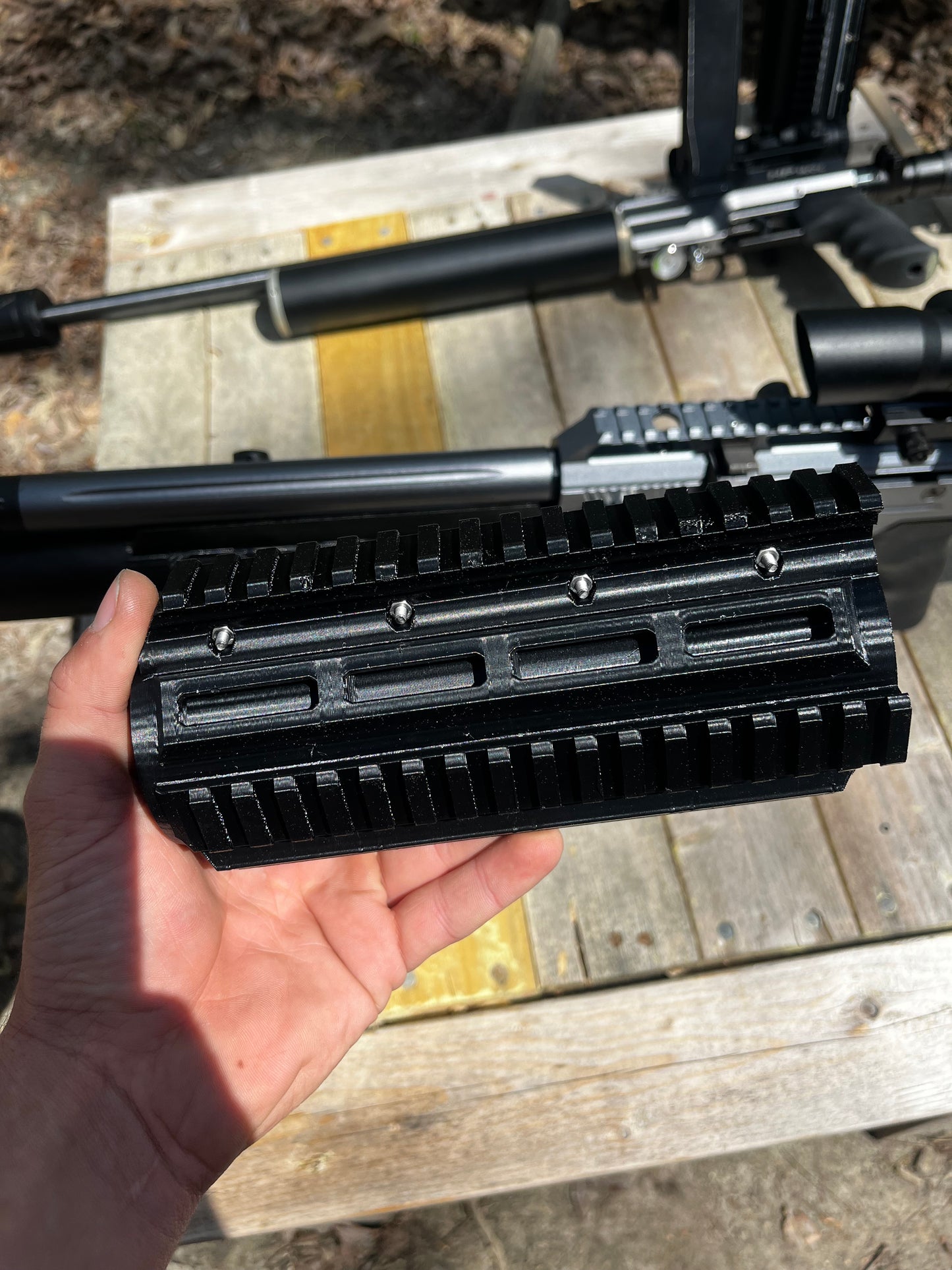 AtmoTac-tical full M-Lok+ Full picatinny Rail for AEA/Bintac Airguns 7”