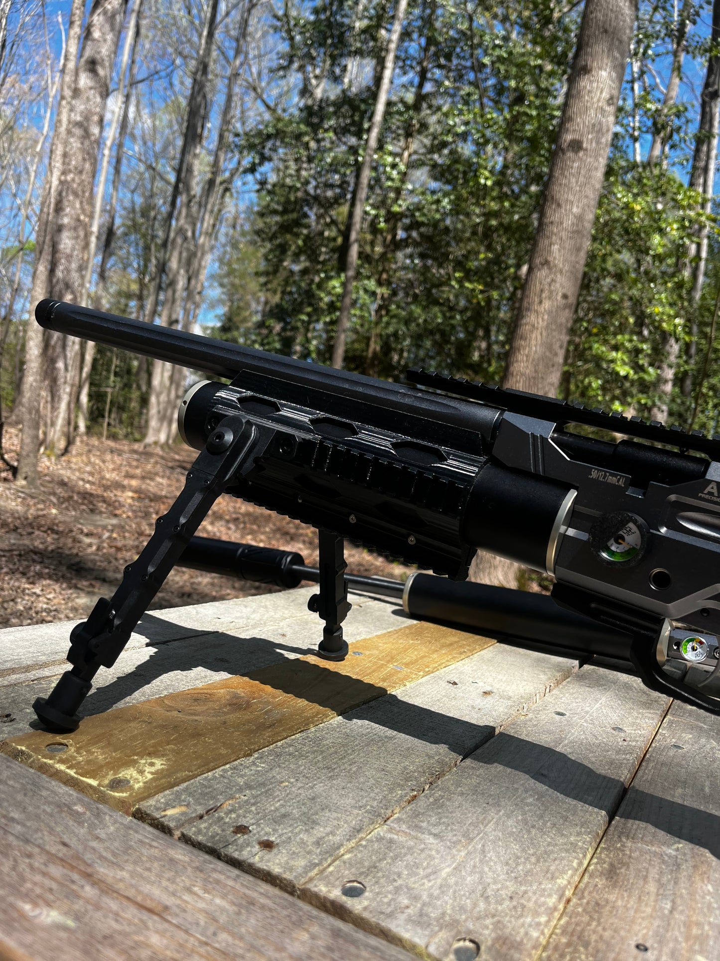 AtmoTac-tical picatinny+M-Lok Rail for AEA/Bintac Airguns 8”