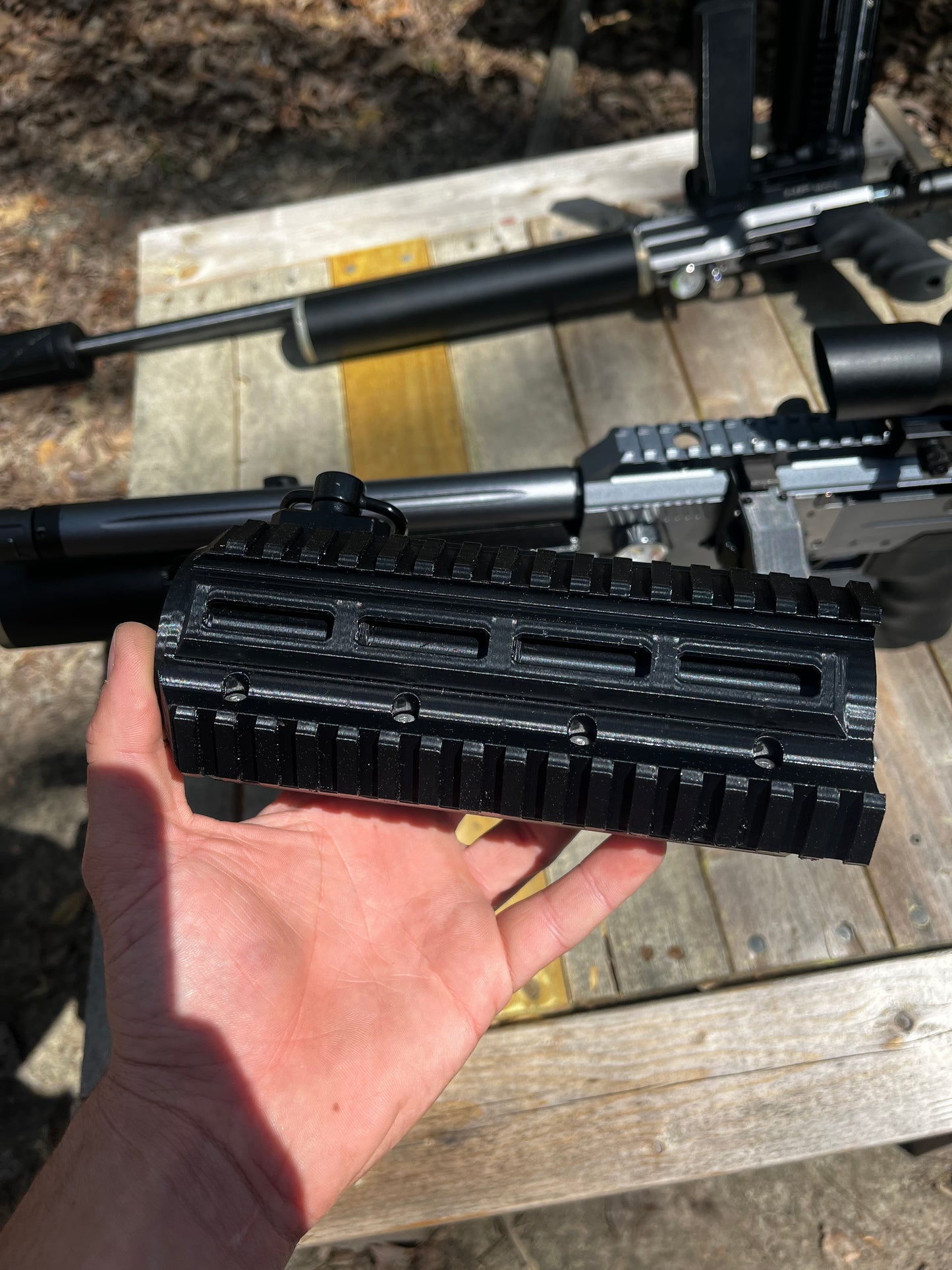 AtmoTac-tical full M-Lok+ Full picatinny Rail for AEA/Bintac Airguns 7”