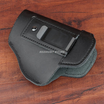 Left Tactical Leather Holster for Concealed Carry Airsoft IWB Gun Holsters for Glock 17 19 43X/ Sig P365 9mm for Hunting