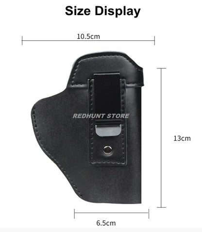 Left Tactical Leather Holster for Concealed Carry Airsoft IWB Gun Holsters for Glock 17 19 43X/ Sig P365 9mm for Hunting