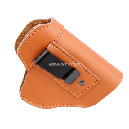 Left Tactical Leather Holster for Concealed Carry Airsoft IWB Gun Holsters for Glock 17 19 43X/ Sig P365 9mm for Hunting